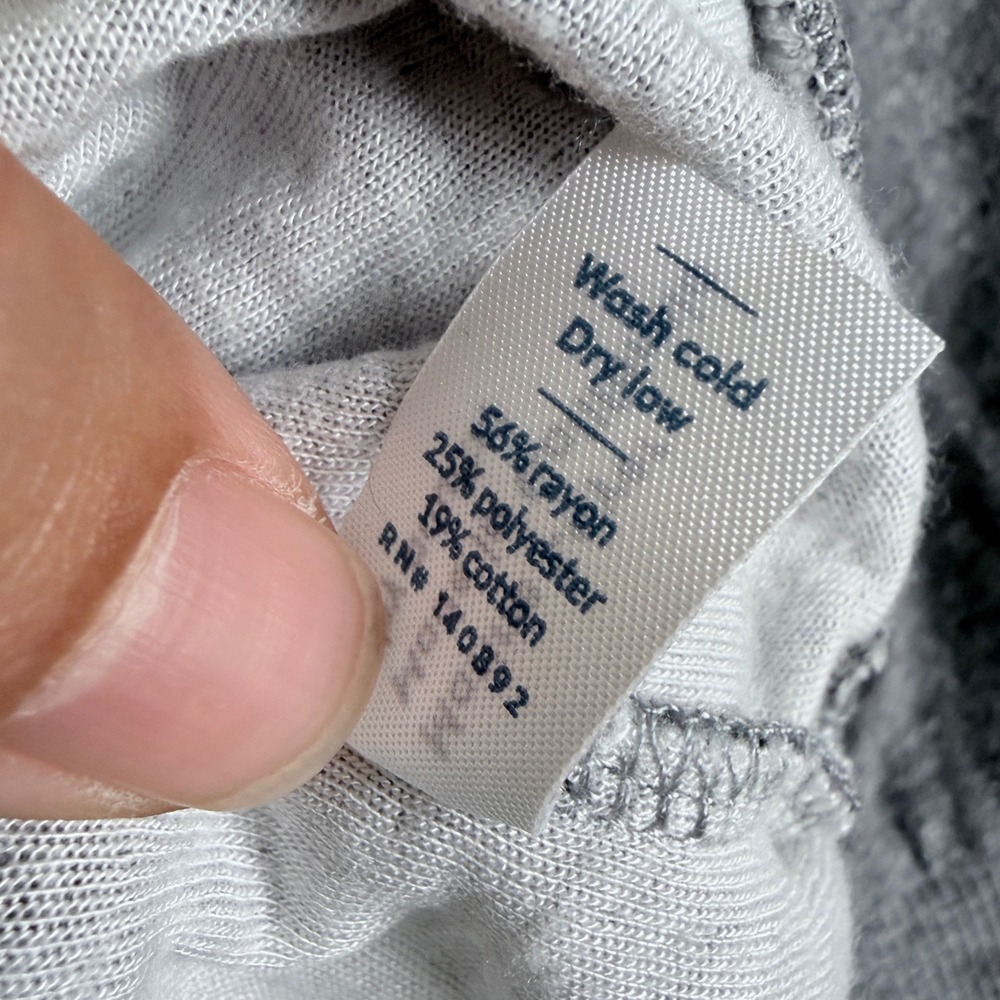 Marine Layer Heather Grey Crewneck Sweatshirt WomenSmall Center Seam Rayon Blend - Picture 5 of 7